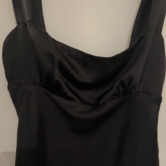 Princess Polly | Radioactive Bias Cut Mini Black Dress - Picture 6 of 7